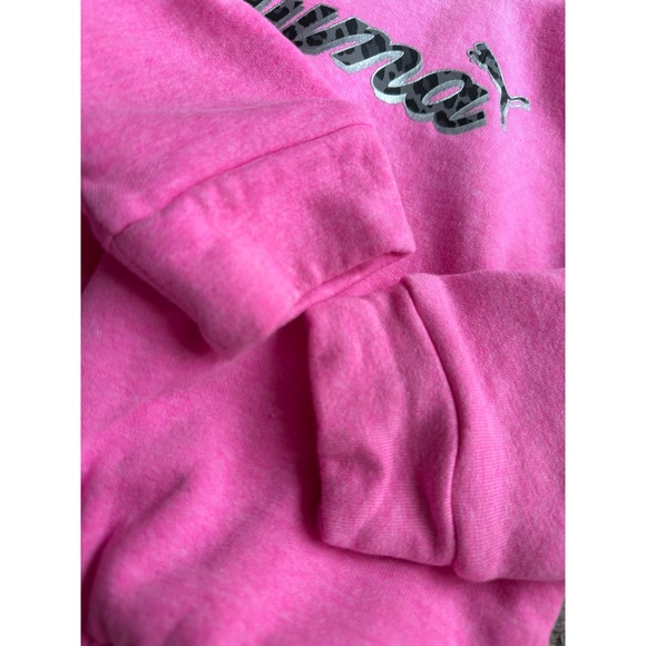 Kids Puma Pink Fleece Hoodie & Flared Leggings outfit Set‎ girls Size 24 Months - Picture 5 of 9